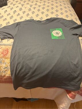 Kids Gray Short-Sleeve Tee with Green Pocket Graphic Baseball Lifestyle 101